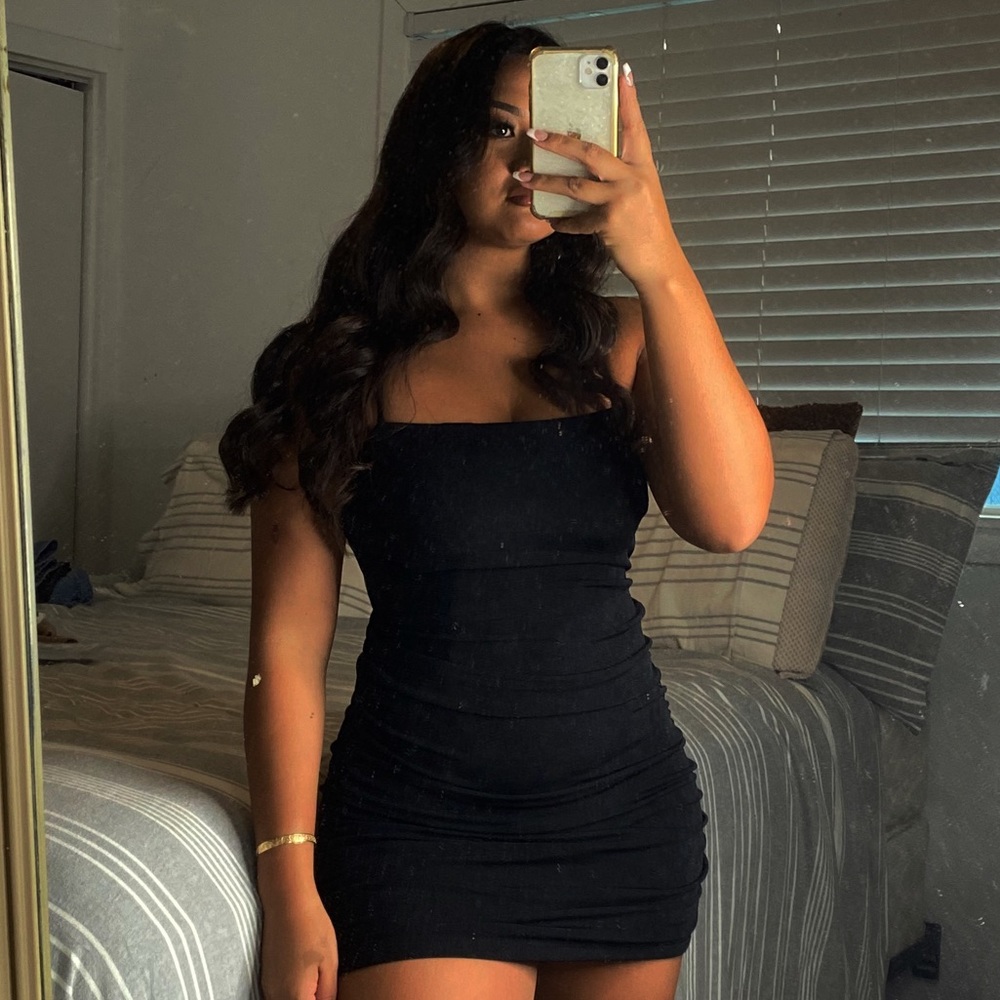 Black Cross back dress